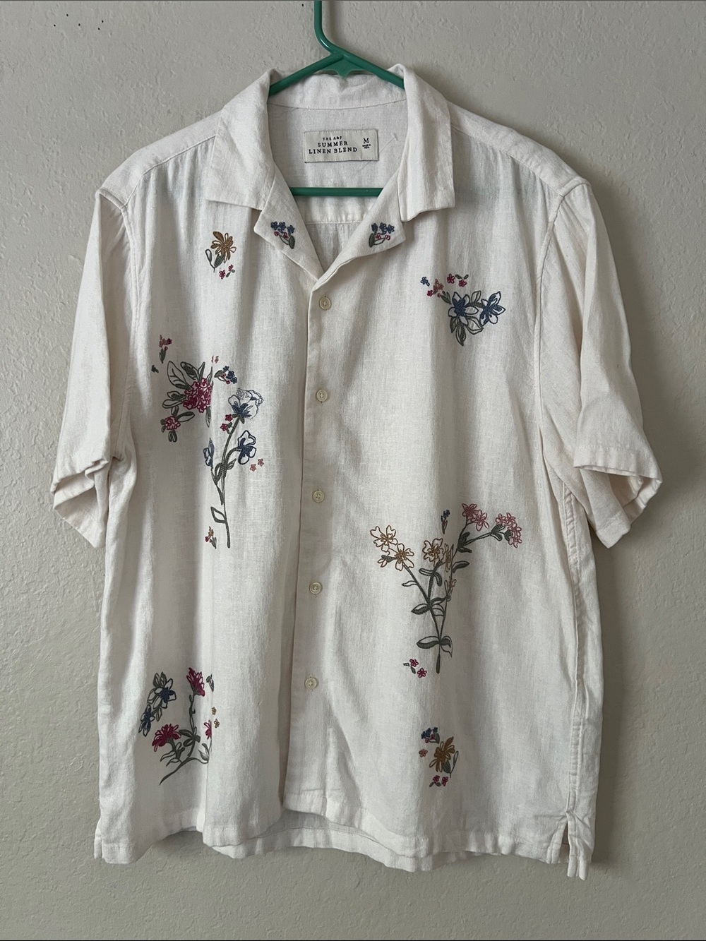 Like New! The A&F Summer Linen Blend Shirt Button Down Size M
